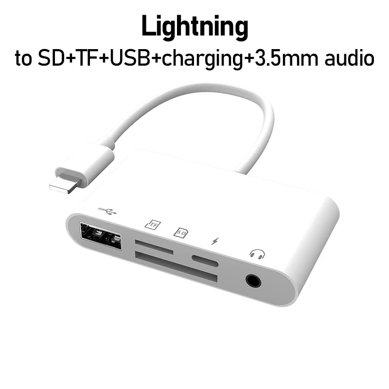 OTG Adapter HDMI 3 5 mm Jack SD TF Lightning USB-C HUB Docking Station for iPhone Mobile iPad Tablet MacBook Laptop Accessories