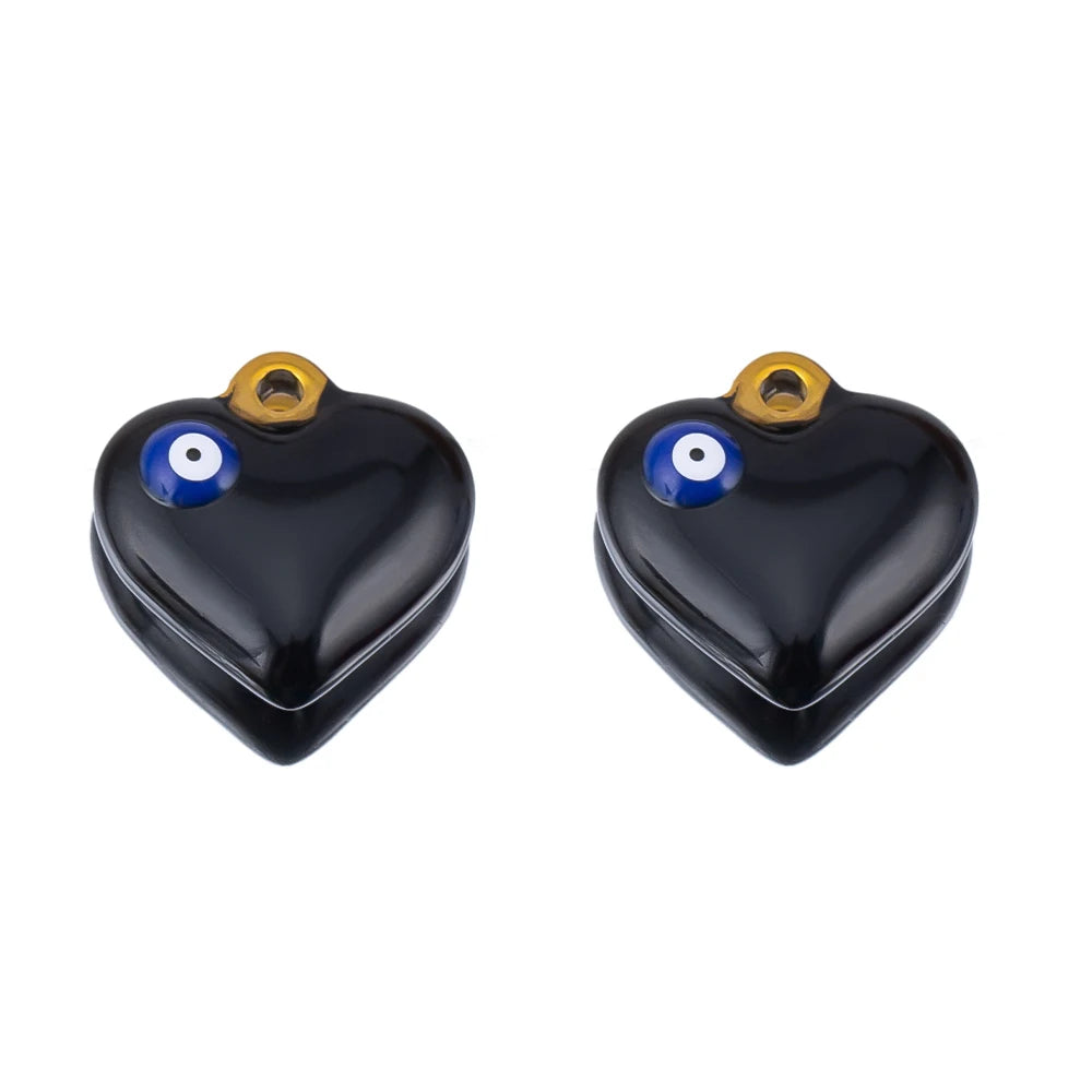 New Fashion Stainless Steel Pendant Circle Heart Pendant,Multi-color Available for Necklace, Earrings, Jewelry Making DIY Crafts