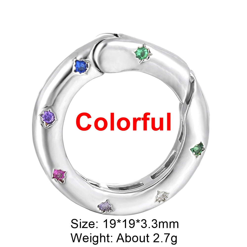 Juya 18K Gold Plated 26 Alphabet Letters Pendant Fasteners Bolt Carabiner Clasps For DIY Women Mesh Chains Name Jewelry Making