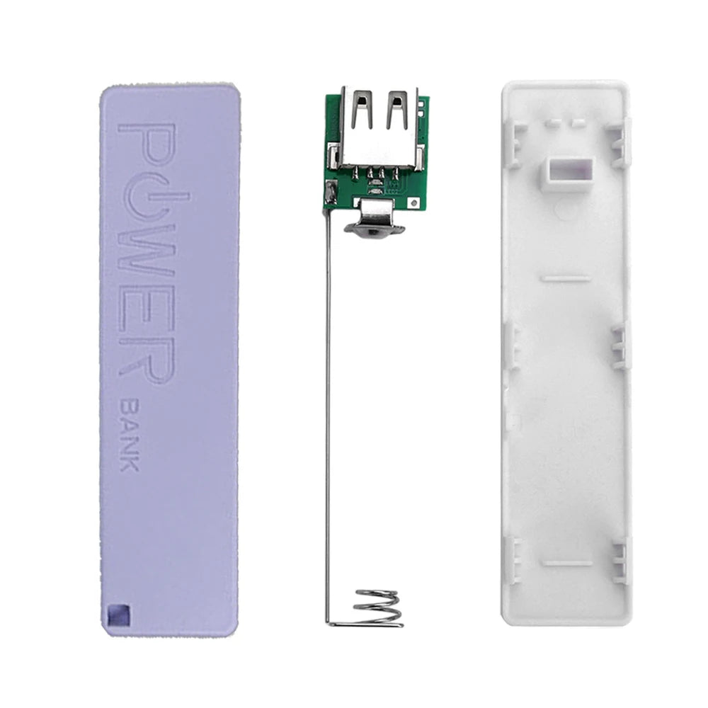 DIY TYPE-C 1 Section 18650 Power Bank Kit Battery Charger Case Portable USB Power Bank Kit Storage Case Mobile Power Supply Box