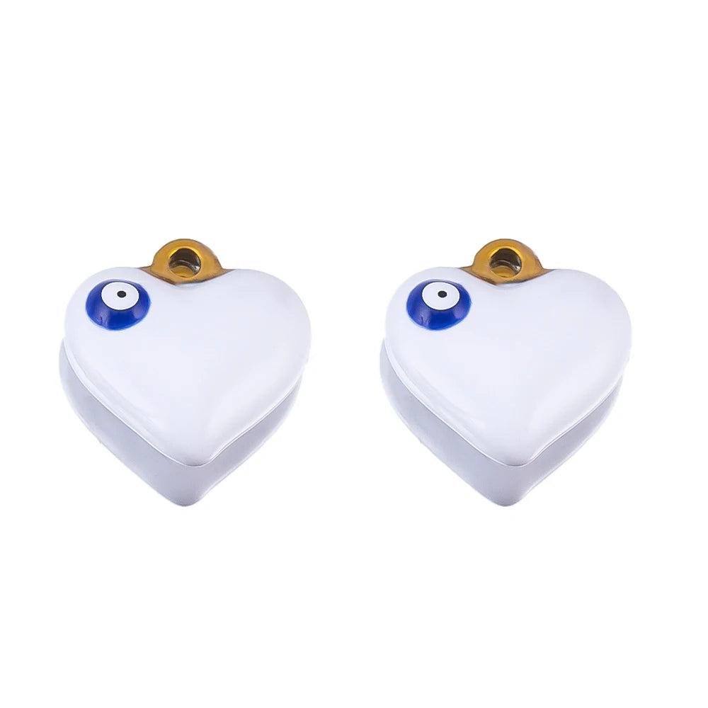 New Fashion Stainless Steel Pendant Circle Heart Pendant,Multi-color Available for Necklace, Earrings, Jewelry Making DIY Crafts