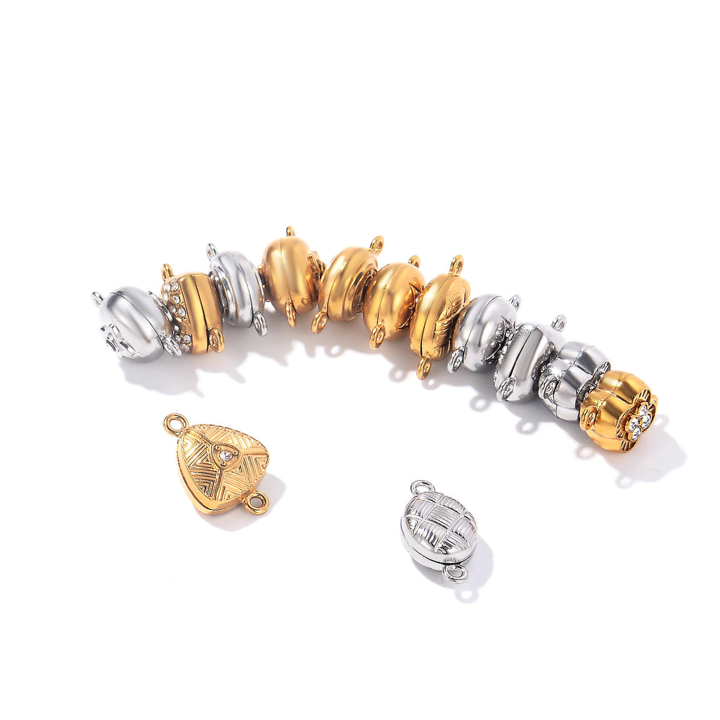 10Sets Wholesale Fashion Magnetic Clasps End Claps Connectors Pendant for DIY Bracelet Necklace Jewelry Making Findings