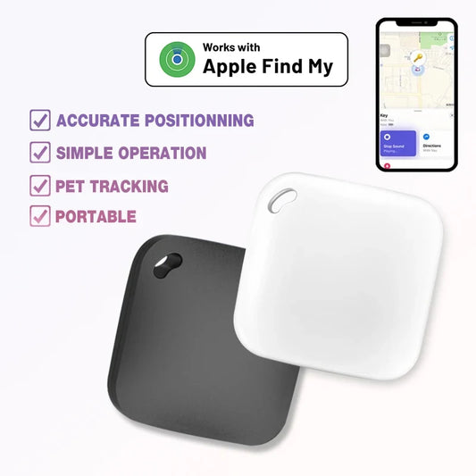 Smart Bluetooth GPS Tracker Work with Apple Find My APP ITag Anti Lost Reminder Device MFI Rated Locator Car Key Pet Kids Finder