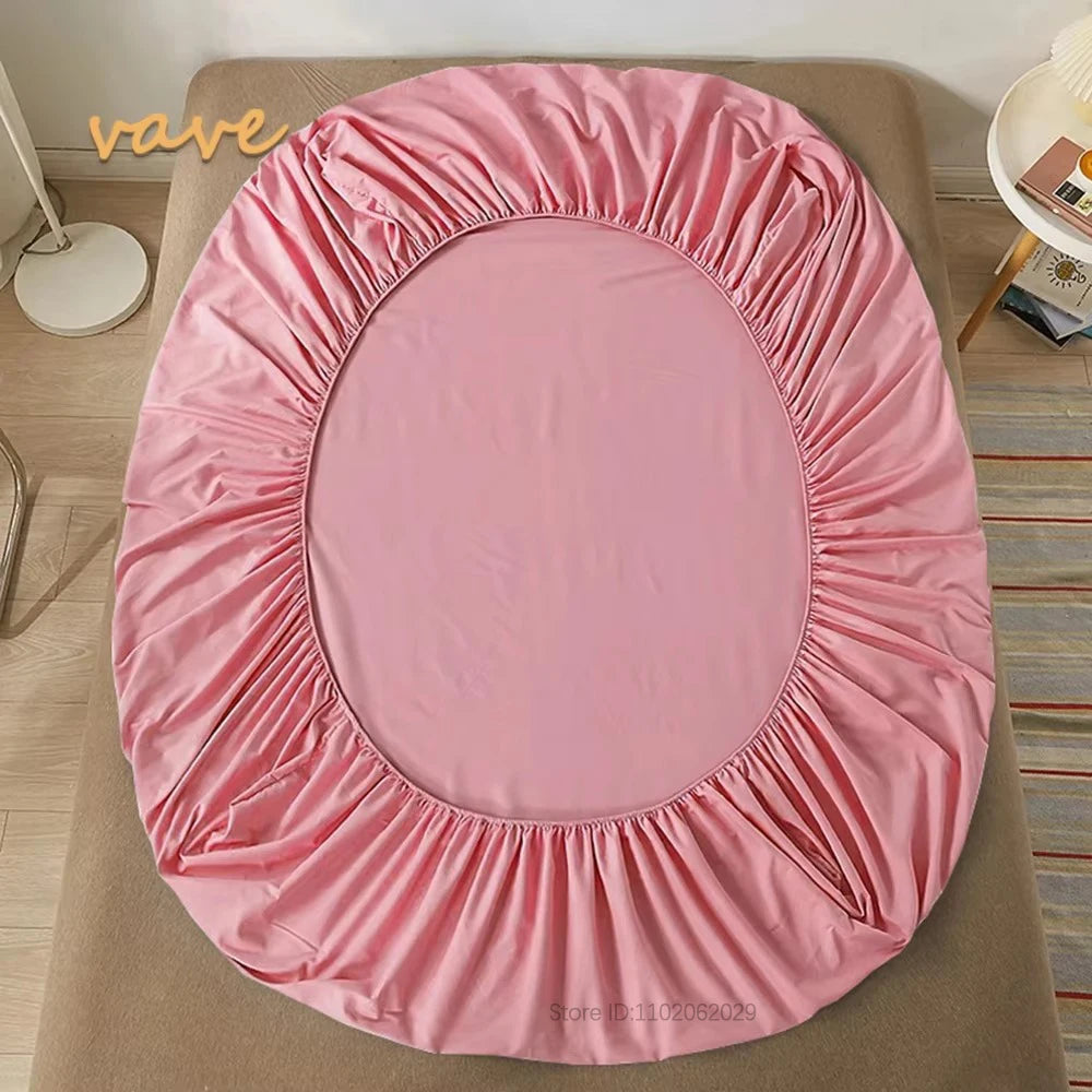 Single/Double/King/Queen Beds Cotton Fitted Sheet for Mattress Pads and Bedspread Covers in All Bed Sizes 140/150/160/180x200