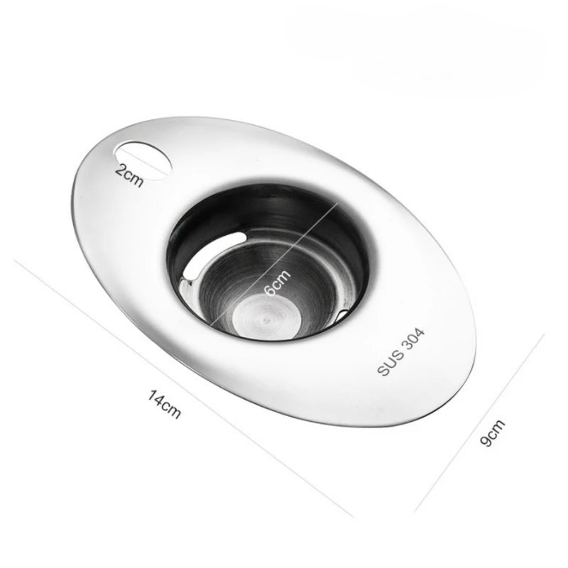 Stainless Steel Egg White Yolk Separator Tool Kitchen Gadget Filter Funnel Divider Spoon for Baking Cooking Easy Use 2 Pieces