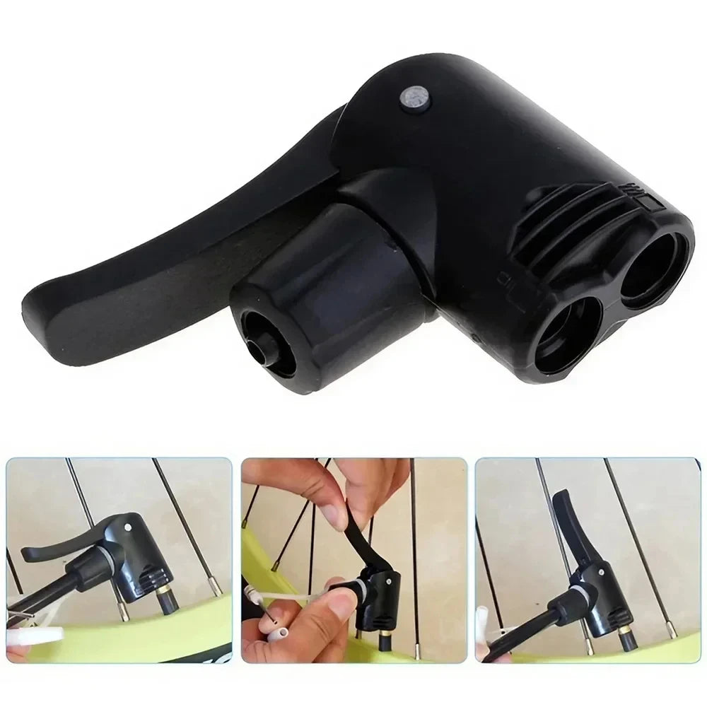 Cycling Accessory Bicycle Bike Cycle Tyre Tube Replacement Presta Dual Head Air Pump Adapter Valve Useful Bicycle Component Pump