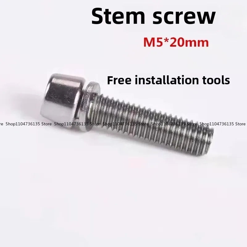 6pcs Mountain Bike Road Bike M5 Inner Hexagon Handle Vertical Screws, High Stainless Steel Handlebar Screw Accessories