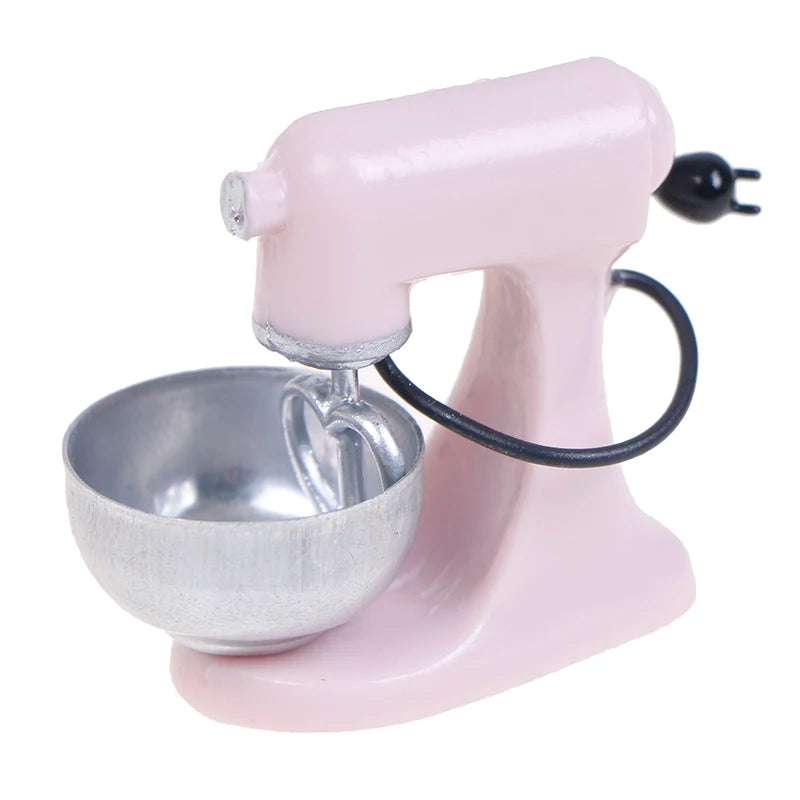 1:12 Dollhouse Miniature Juice Machine Cup Set Coffee Machine Mixer Machine Model Kitchen Doll Electrical Appliance Model Toys