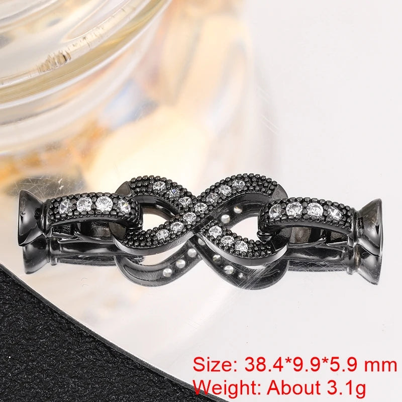 Juya 18K Gold Plated Decorative Connector Fastener Clasps Accessories For DIY Women Needlework Beads Gems Pearls Jewelry Making