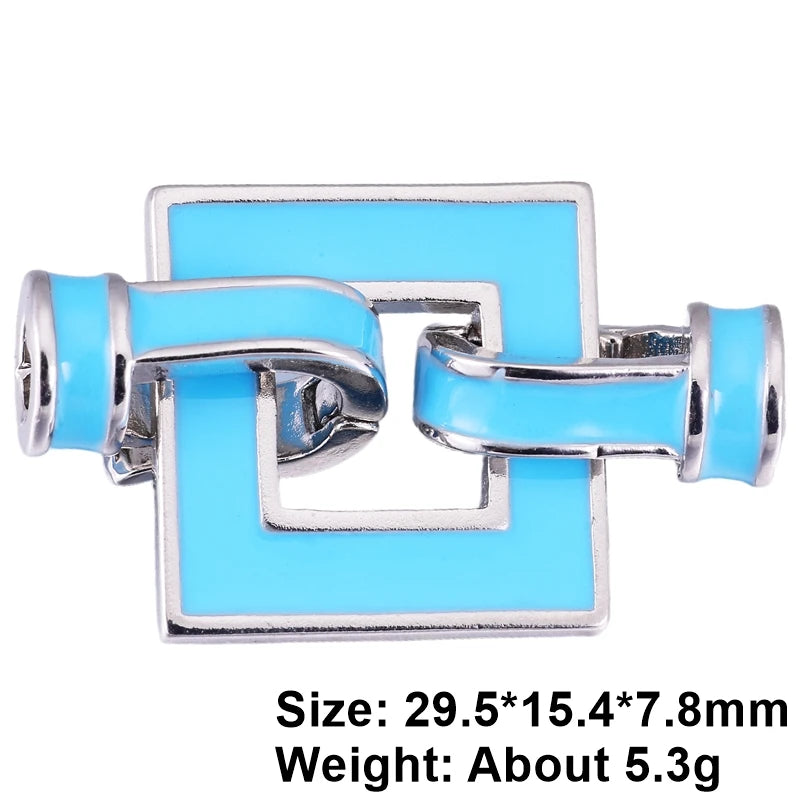 Juya18K Gold Silver Plated Decorative Connector Lock Fasteners Hooks Clasps For DIY Beadwork Beads Crystal Pearls Jewelry Making